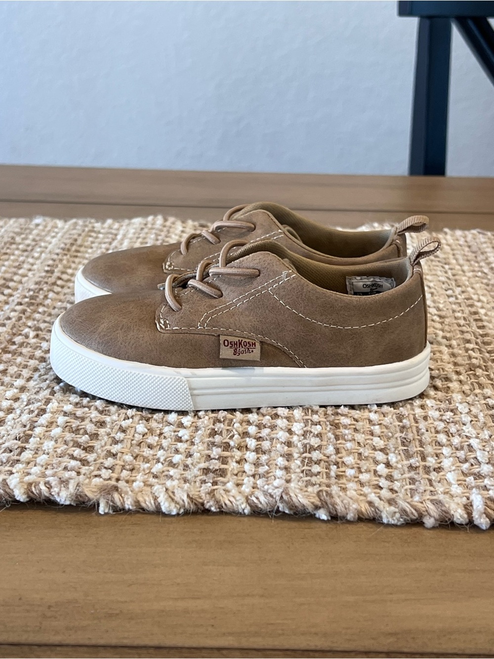 OshKosh B'gosh Kids Brown Casual Lace-Up Sneakers - Picture 6 of 7